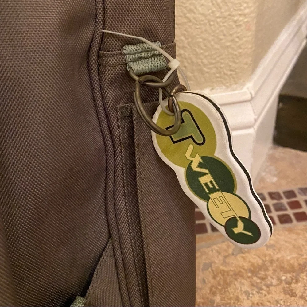 NWT~Vintage LOONEY TUNES Tweety 1999 Green Backpack 15” X 11”
